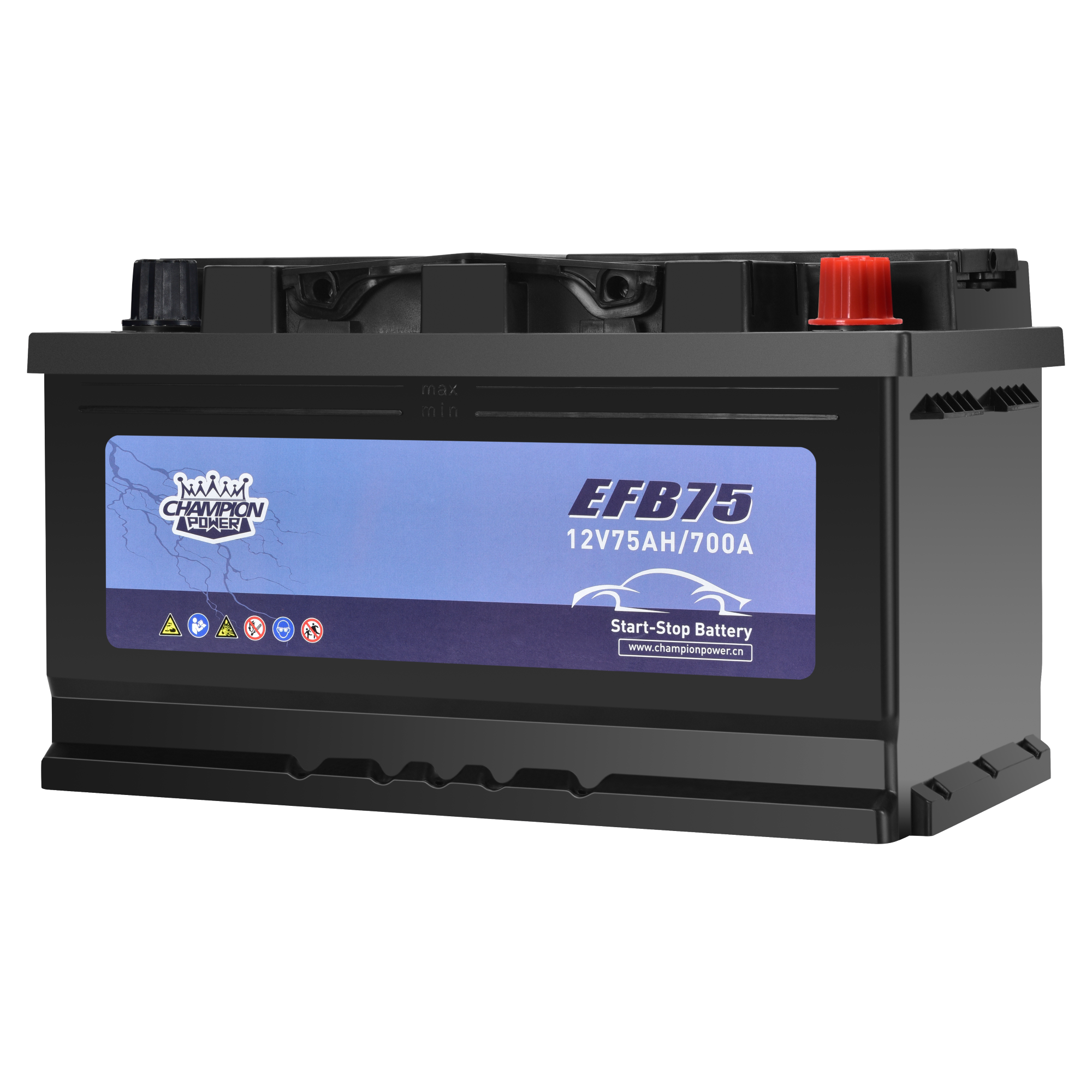 Efb75 12v75ah efb батарея