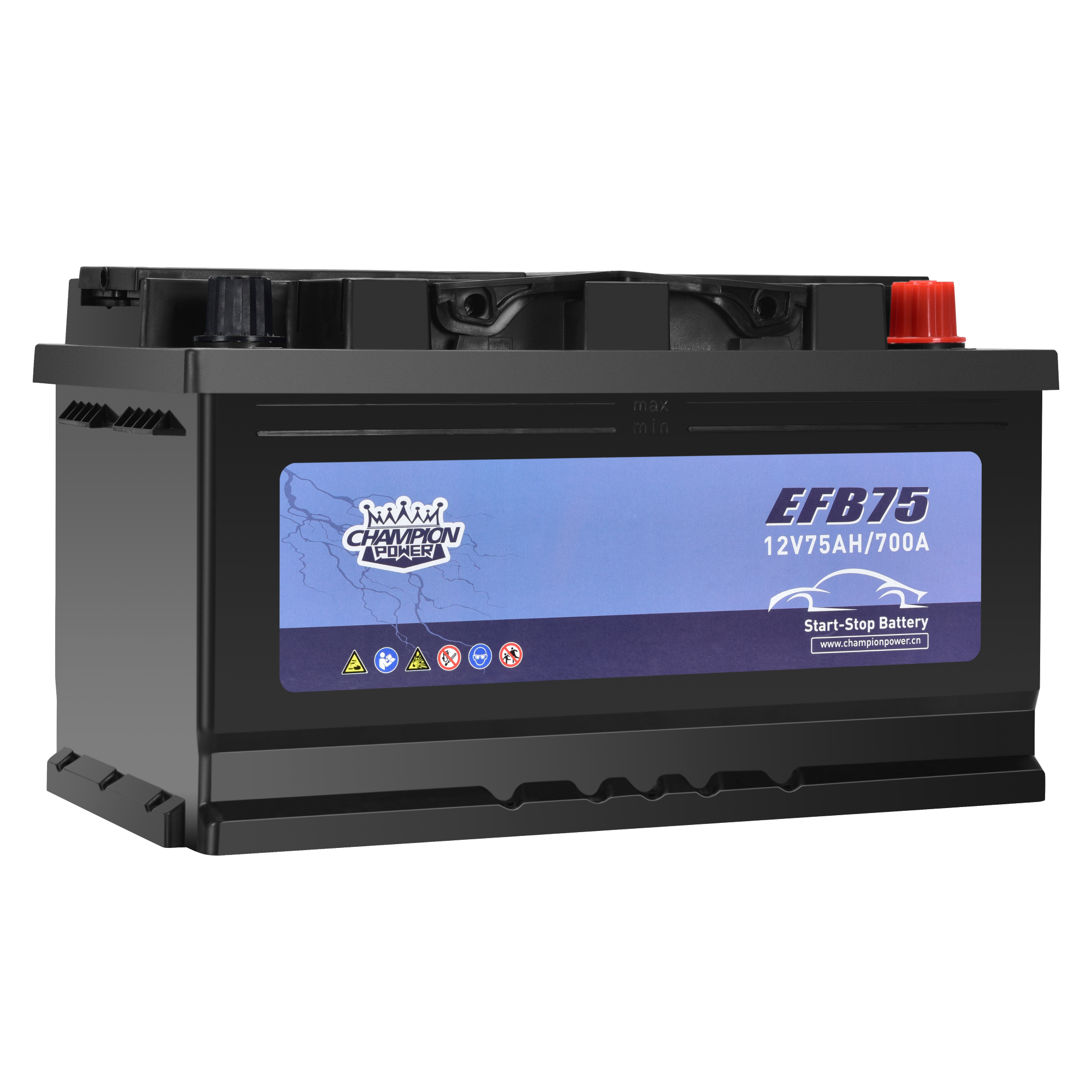 Efb75 12v75ah efb батарея